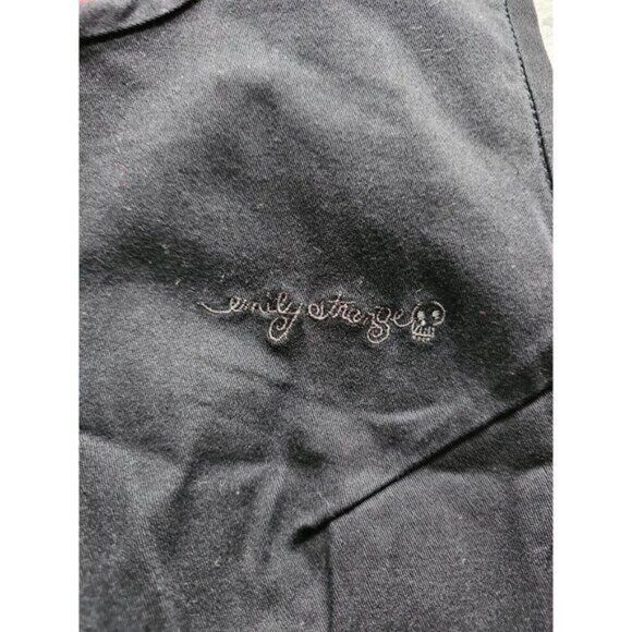 Vintage Emily the Strange Dress, Sleeveless, Red Stripes, Black, Small - Picture 5 of 6